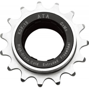Old School BMX  FREEWHEEL 1/2 X 1/8 15T BLACK NICKEL By ATA