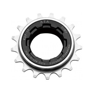 Old School BMX  FREEWHEEL 1/2 X 1/8 17T BLACK NICKEL By ATA