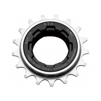 Old School BMX  FREEWHEEL 1/2 X 1/8 17T BLACK NICKEL By ATA