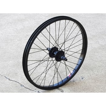 BMX Semi Pro Wheel Rear 20" x 36H 14mm Black by DRS