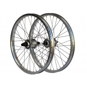 BMX Expert Wheels Front and Rear 20" x 36H Polished by DRS