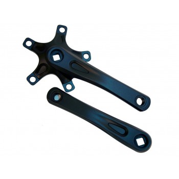 BMX Driveline Crank Set 135mm Square Drive Black by Hi-Tech