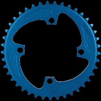 BMX 104BCD 4 Hole Chainring 43T Blue - USA Made By MCS