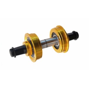 Old School BMX 3 piece crank conversion kit sealed Gold By YST Old School BMX 3 piece crank conversion kit sealed Gold By YST