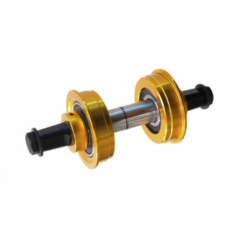 Old School BMX 3 piece crank conversion kit sealed Gold By YST