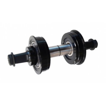 Old School BMX 3 piece crank conversion kit sealed Black By YST