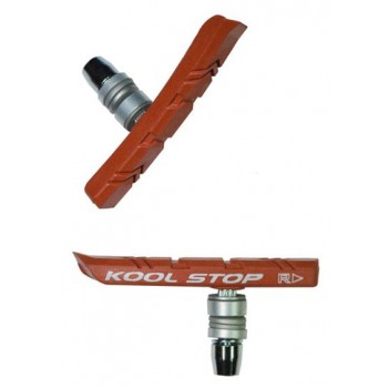 BMX Kool Stop Threaded Brake Pads Salmon