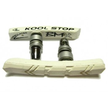 BMX Kool Stop Threaded Brake Pads White