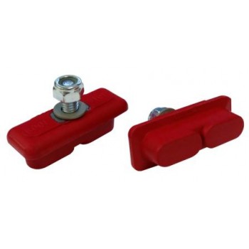 BMX Kool Stop Composite Continental Brake Pads Red