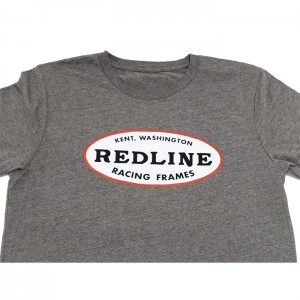BMX Oval Logo T-Shirt Grey XS by Redline