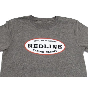 BMX Oval Logo T-Shirt Grey XS by Redline