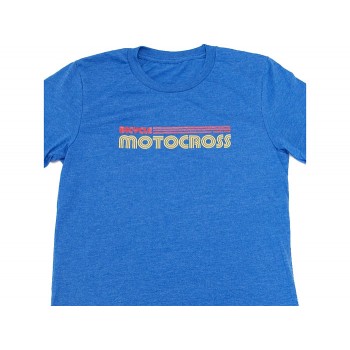 BMX Retro MX Logo T-Shirt Blue S by Redline
