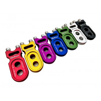 Old School BMX Bullseye Raceworks 3/8'' 2- Bolt Chain Tensioner Blue by Bullseye