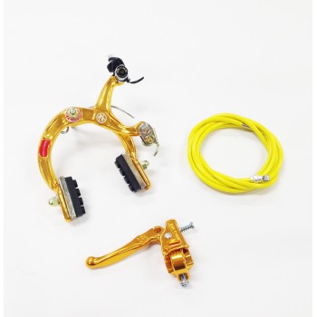 Old School BMX Gold MX 1000 Rear with Tech 3 lever and Cable by Dia Compe