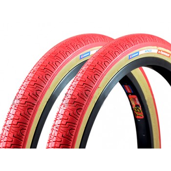 Old School BMX Red 20 X 1.75 HP406 Freestyle Tyre by Panaracer