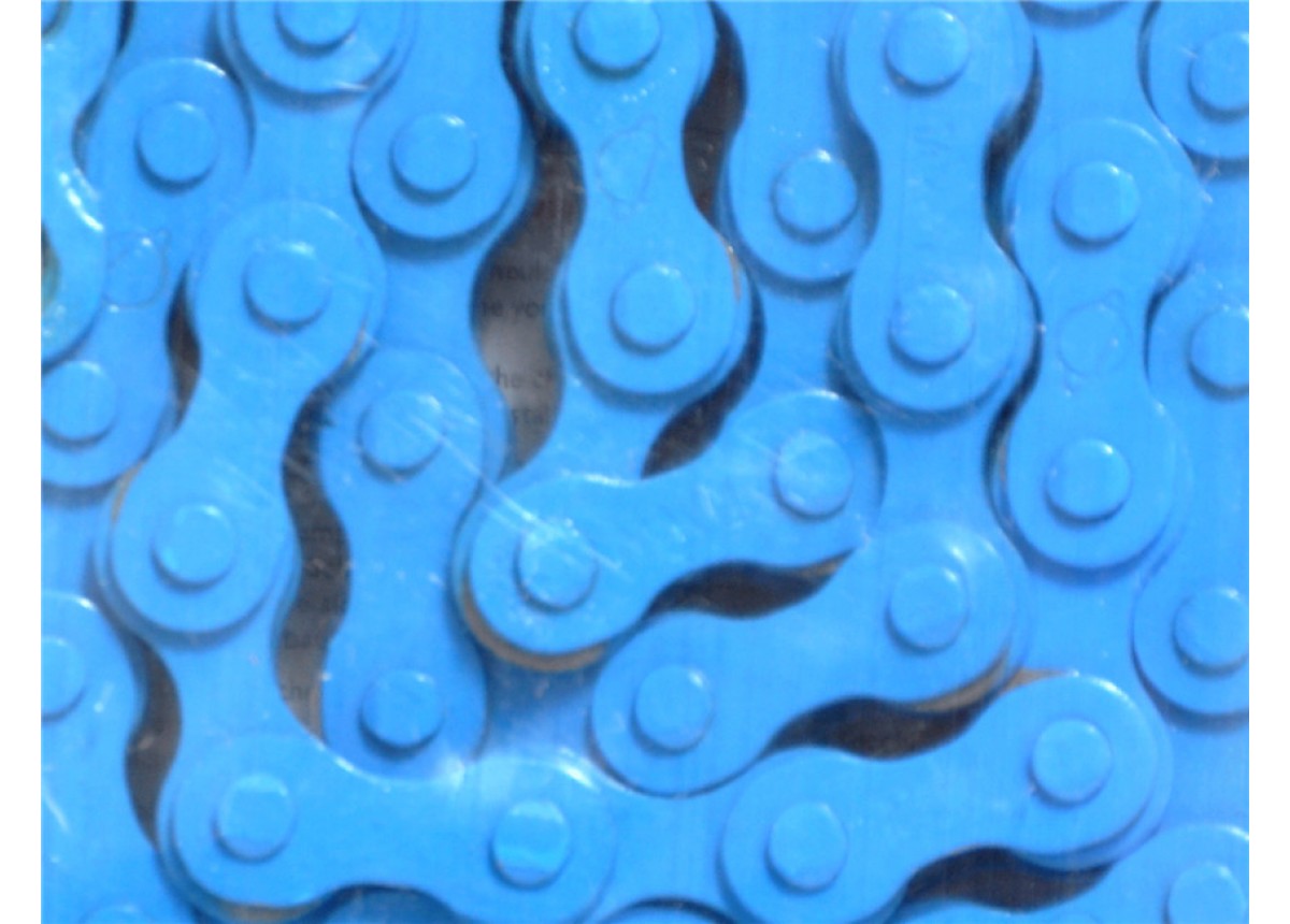 blue bmx chain