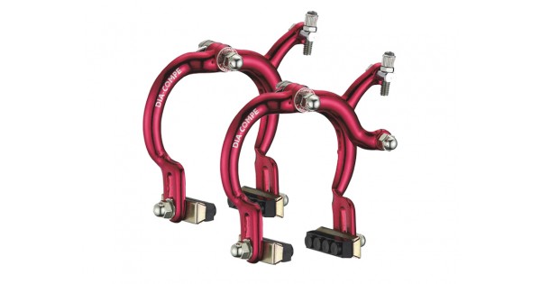 Genuine Dia-Compe BMX MX883 Caliper /& Tech-77 Lever Red Brake Set