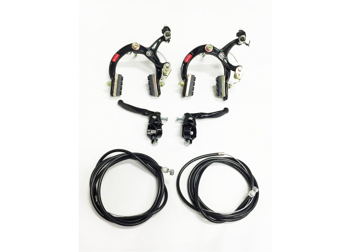 Old School BMX Black MX 1000 Front and Rear with Tech 3 lever