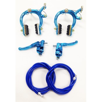 Old School Bmx Blue Mx 890 Dia Compe Brakes Set Front And Rear Combo Dia Compe Brakes