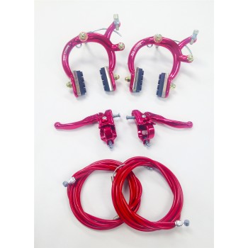 Old School Bmx Red Mx 890 Dia Compe Brakes Set Front And Rear Combo Dia Compe Brakes
