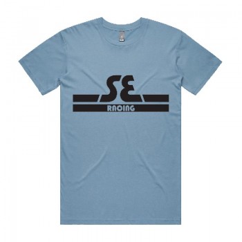 Old School BMX SE Stripes Blue T-Shirt Large by SE Bikes