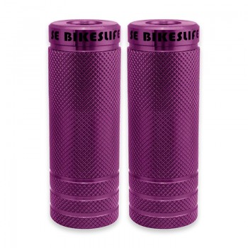 Old School BMX SE Bikes Wheelie Pegs 3/8 & 14mm Pair Purple by SE