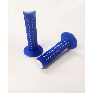 Old School BMX Ame Unitron Grips Blue over White by Ame