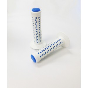 Old School BMX Ame Unitron Grips White over Blue by Ame