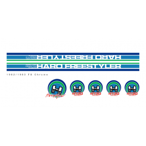 Old School BMX HARO Decals 1982/83 Decals FS Chrome By Haro
