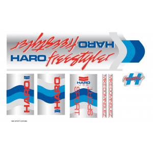 Old School BMX HARO Decals 1984 Decals Sport Chrome By Haro