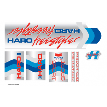 Old School BMX HARO Decals 1984 Decals Sport Chrome By Haro