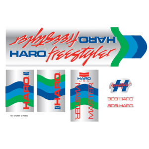Old School BMX HARO Decals 1984 Decals Master Chrome By Haro