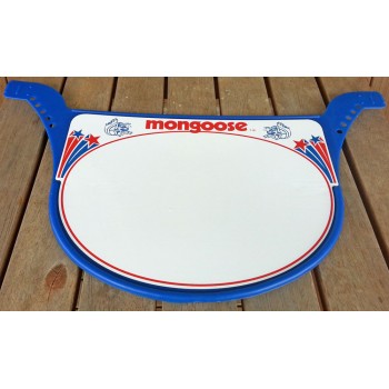 Old School BMX Mongoose Race Plate Blue by Mongoose