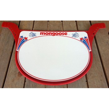 Old School BMX Mongoose Race Plate Red by Mongoose