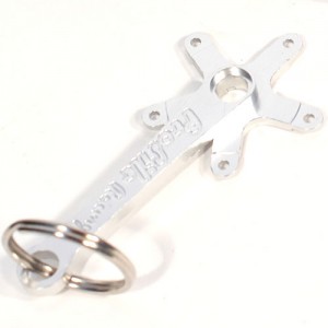 Old School Bmx Silver PROFILE Crank Key Chain by Profile