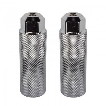 Old School BMX Steel Threaded Foot Pegs 3/8" 26T - Silver