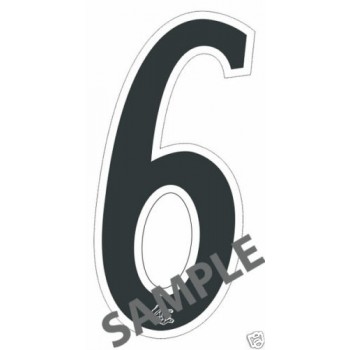 Old School BMX Mongoose Number Plate Decal No.6 By Mongoose