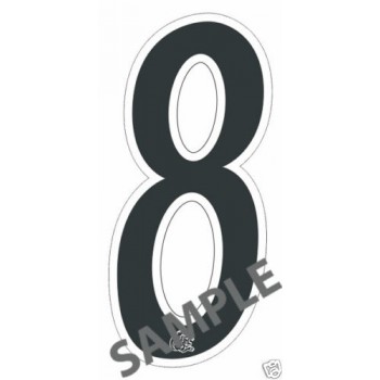 Old School BMX Mongoose Number Plate Decal No.8 By Mongoose