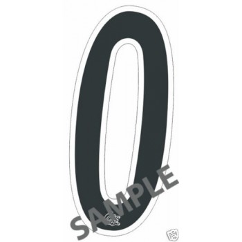 Old School BMX Mongoose Number Plate Decal No.0 By Mongoose