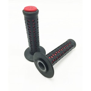 Old School BMX Ame Unitron Grips Black over Red by Ame