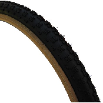 Old School BMX Comp 3 Black Skin Wall Tyre 26 x 2.125 by Kenda