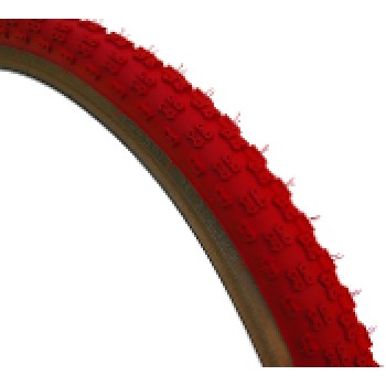 Old School BMX Comp 3 Red Skin Wall Tyre 24 x 1.75 by Kenda