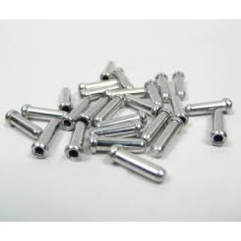 Old School BMX Anodized Inner Cable End Cap Crimps Silver 100 Pack by Old School BMX