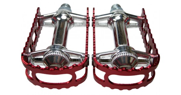 Old School BMX BM-7 Alloy Pedals Red 1/2 by MKS - Buy Today