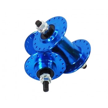 Old School BMX High flanged Front and Rear hubs Blue by Old School BMX