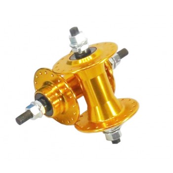 Old School BMX High flanged Front and Rear hubs Gold by Old School BMX
