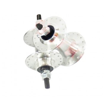 Old School BMX High flanged Front and Rear hubs Silver by Old School BMX