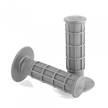 Old School BMX Ame Waffle Grips Grey by Ame
