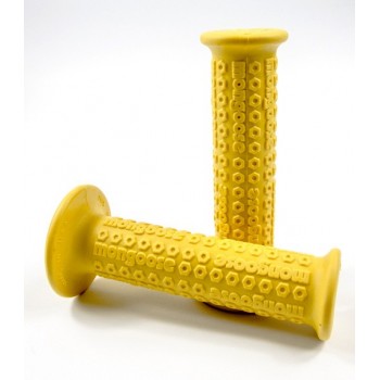 Old School BMX Yellow Mongoose grips by Mongoose