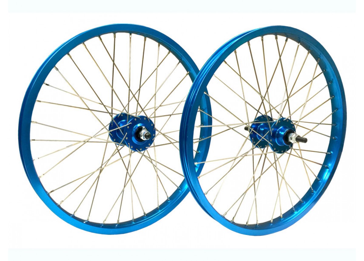 blue bmx rims